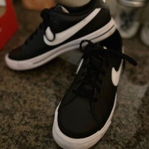 Nike Classic Black and White Sneakers, size 7 Y but fit women’s 8.5